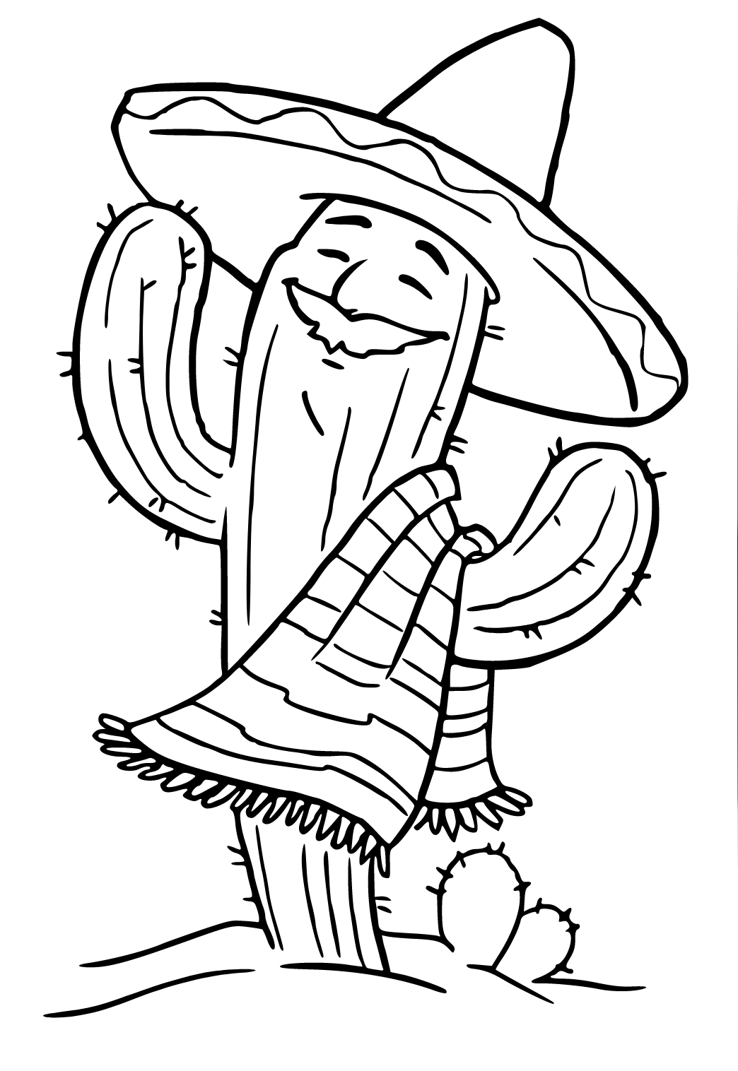 Free printable cinco de mayo heat coloring page for adults and kids