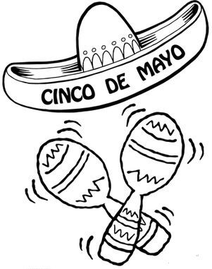 Cinco de mayo coloring pages free