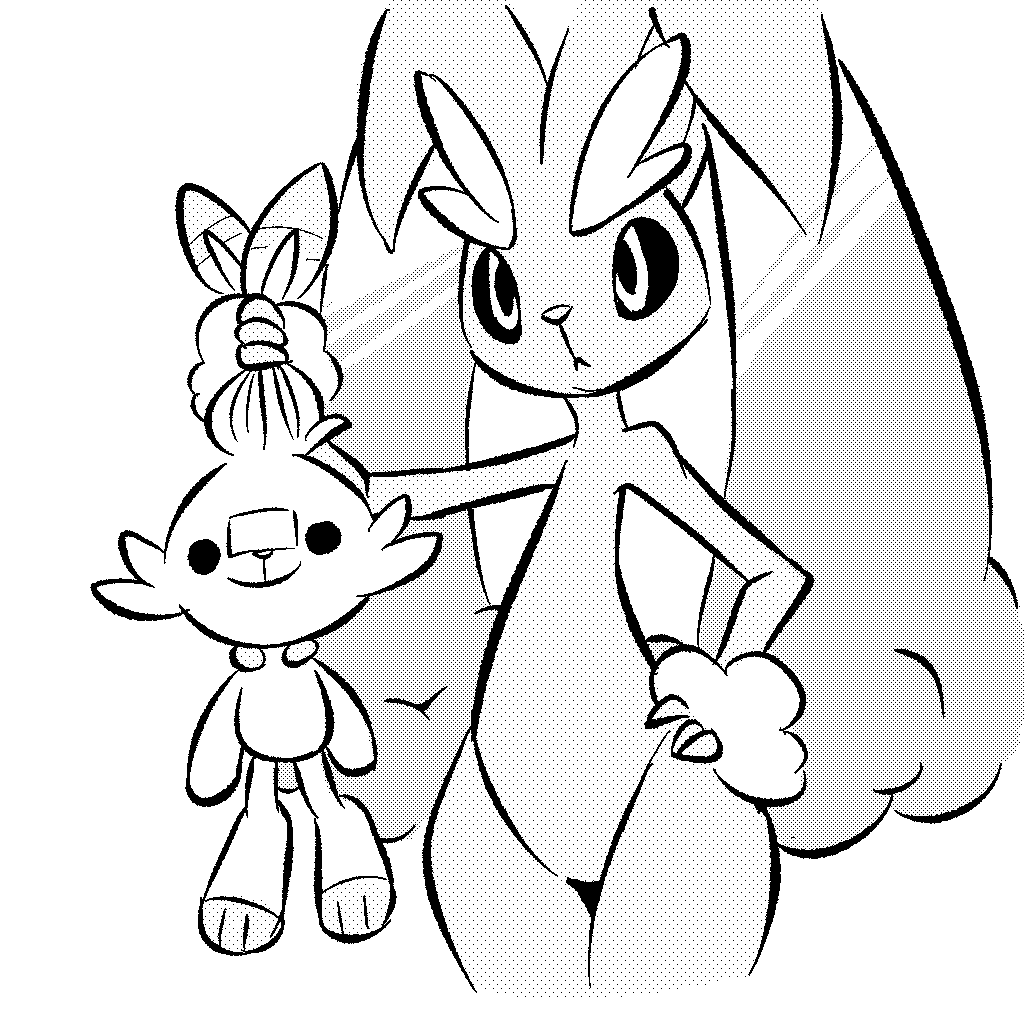 Â bunny and bnuuy i found this old unfinished