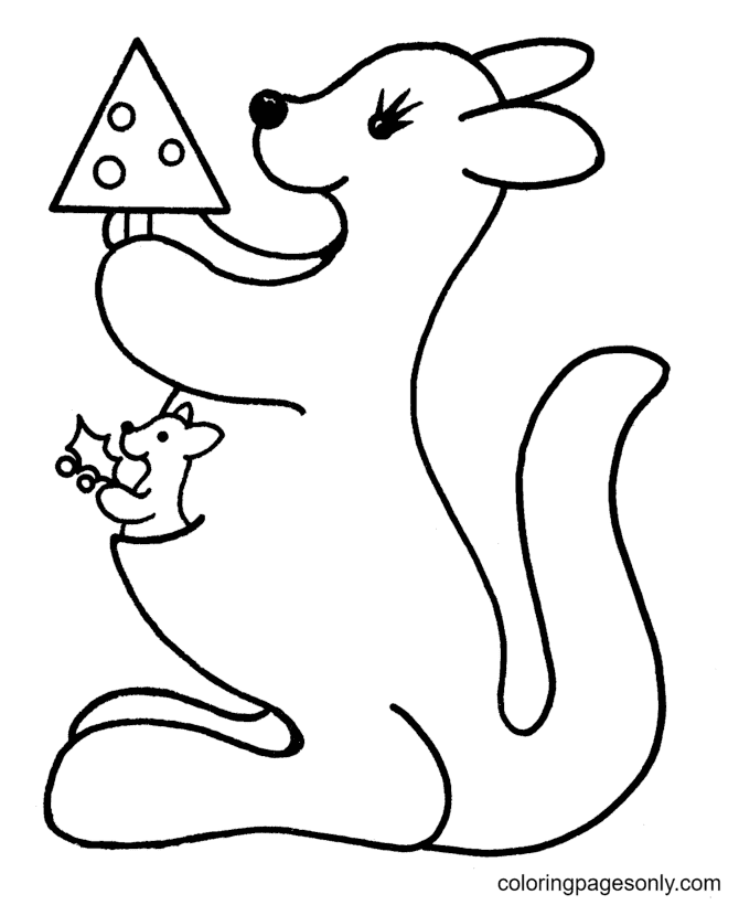 Christmas animals coloring pages
