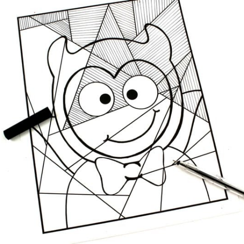 Halloween coloring page for kids made by teachers