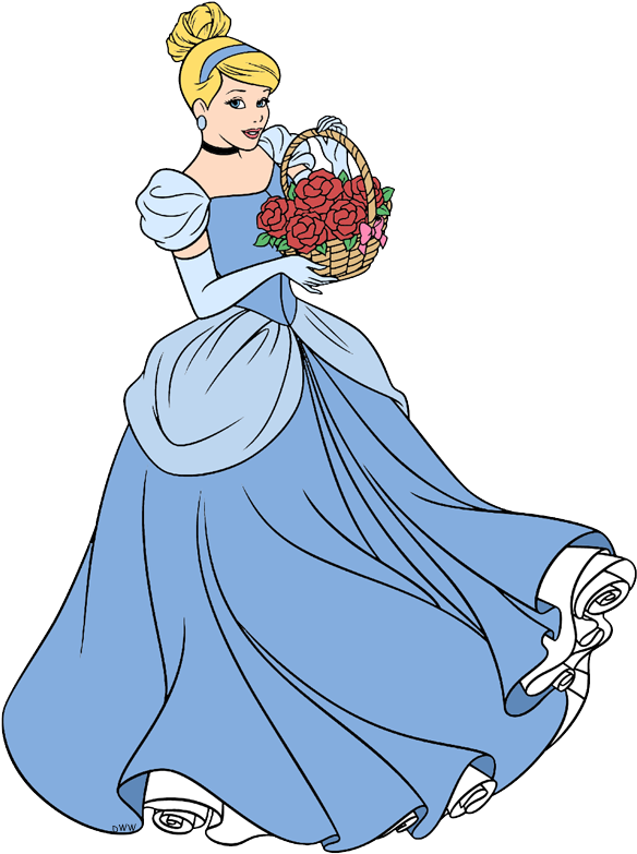 Cinderella glass slipper coloring page