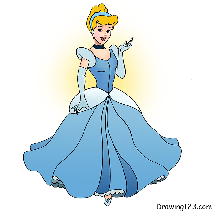 Cinderella drawing tutorial