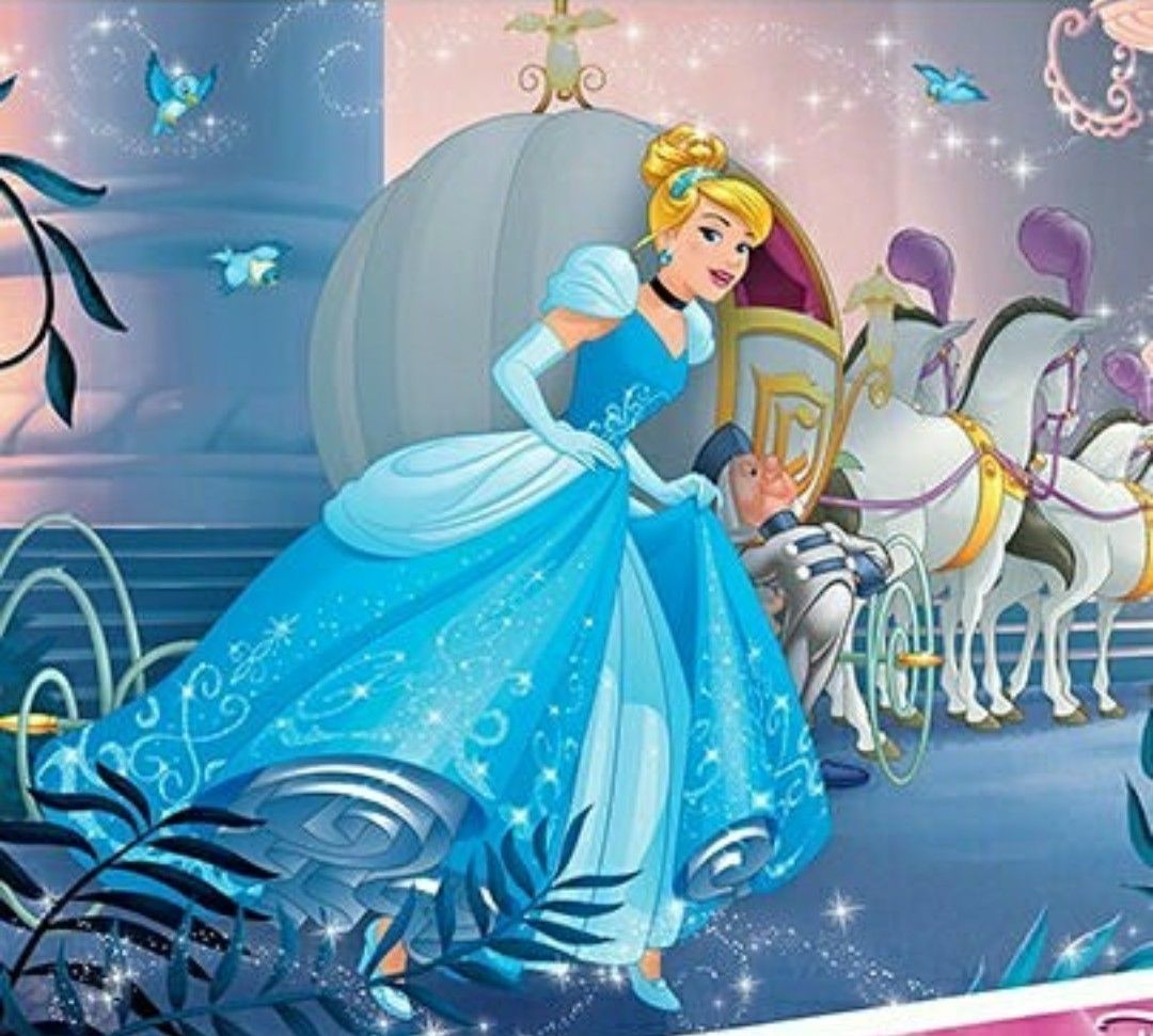 Cinderella and her pumpkin carriage with horses to the castle cinderella wallpaper cinderella disney princess cinderella