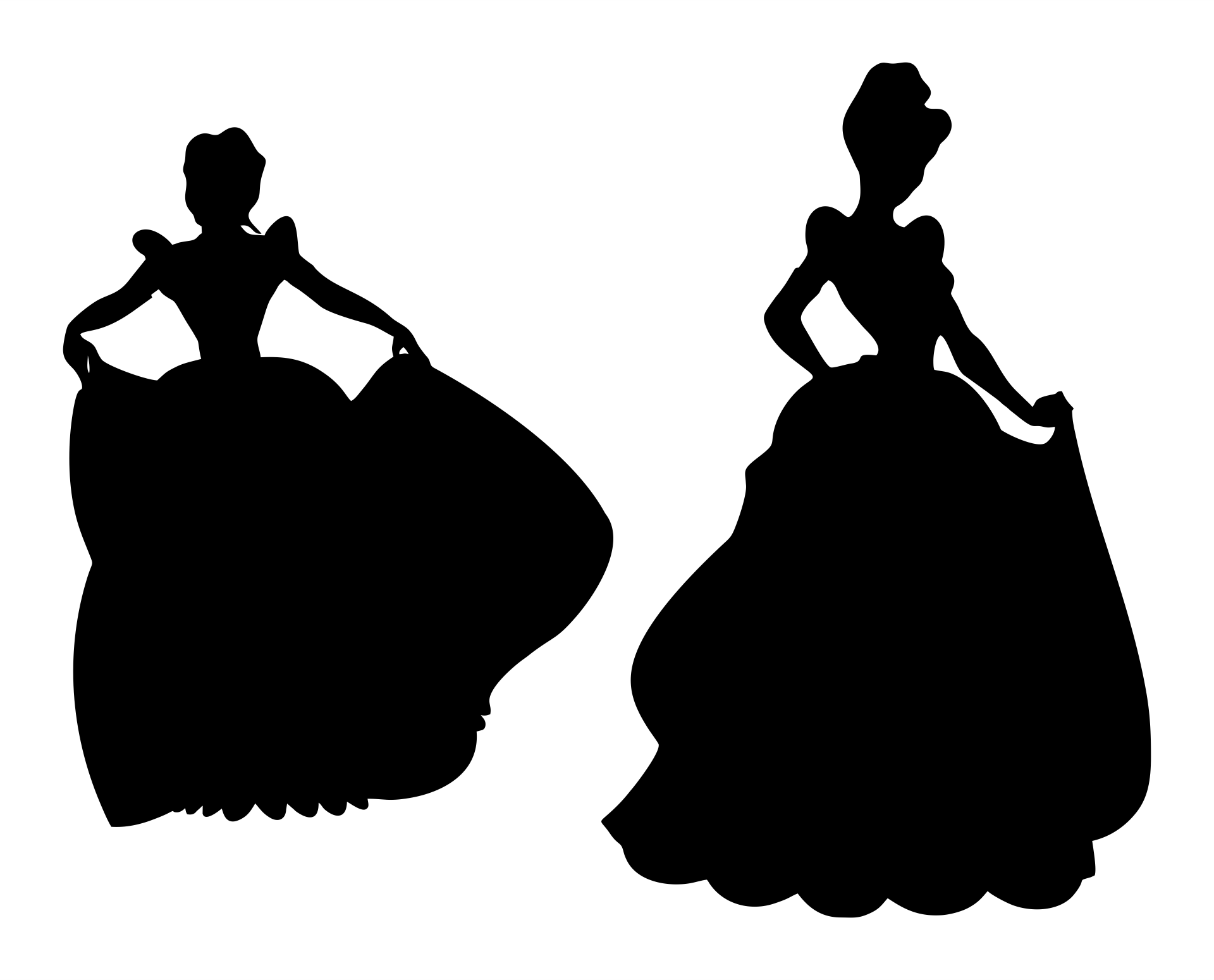 Best free printable princess silhouette pdf for free at