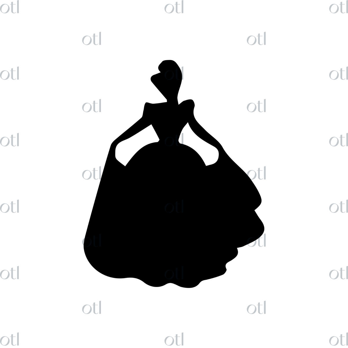 Cinderella silhouette svg â