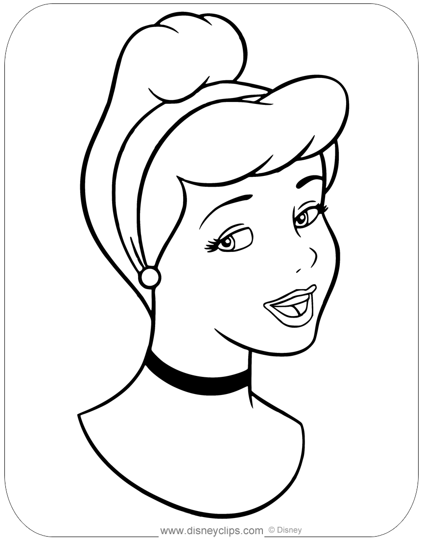 Cinderella coloring pages