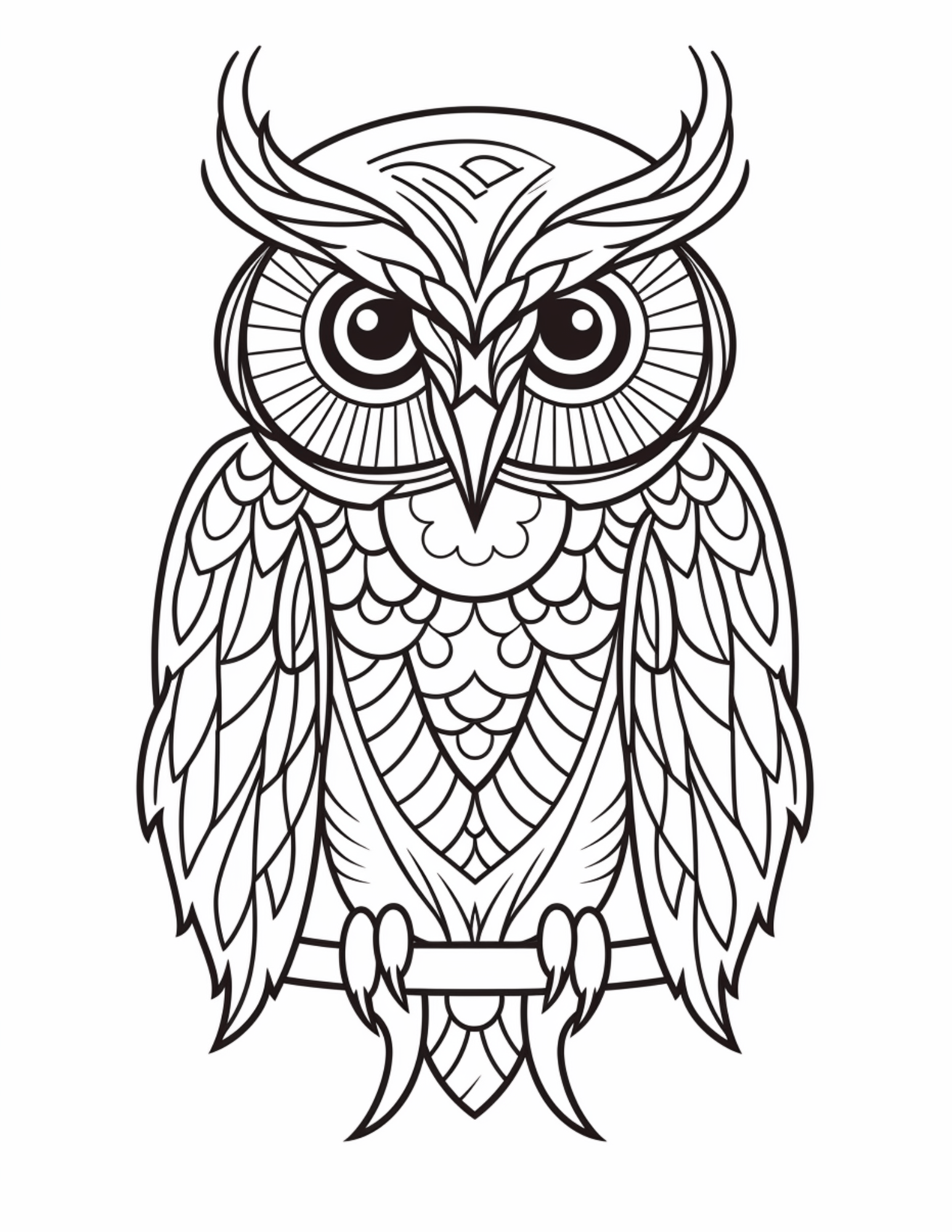 Owl coloring pages