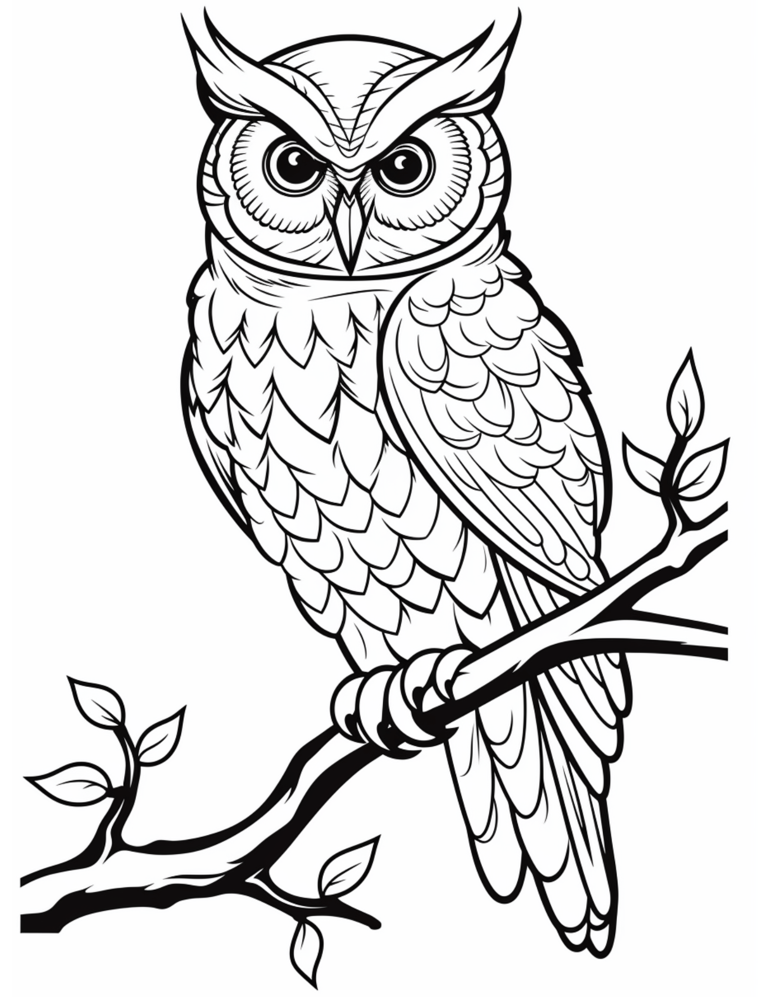 Owl coloring pages