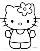 Hello kitty coloring pages free coloring pages