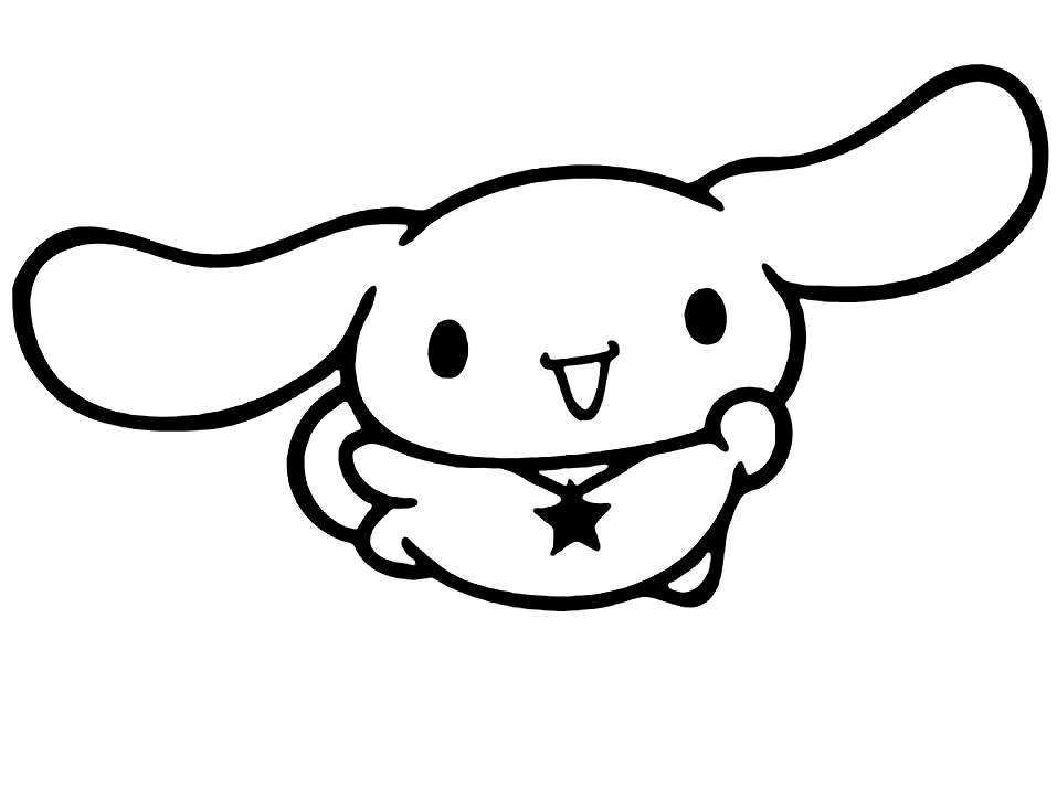 Printable cinnamoroll coloring page