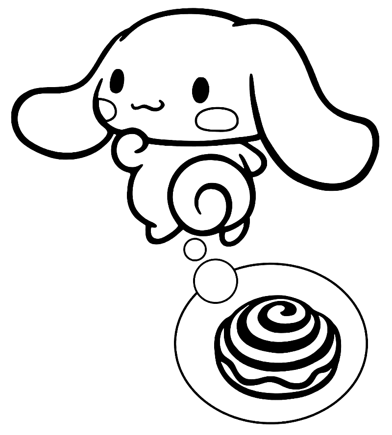 Cinnamoroll coloring pages