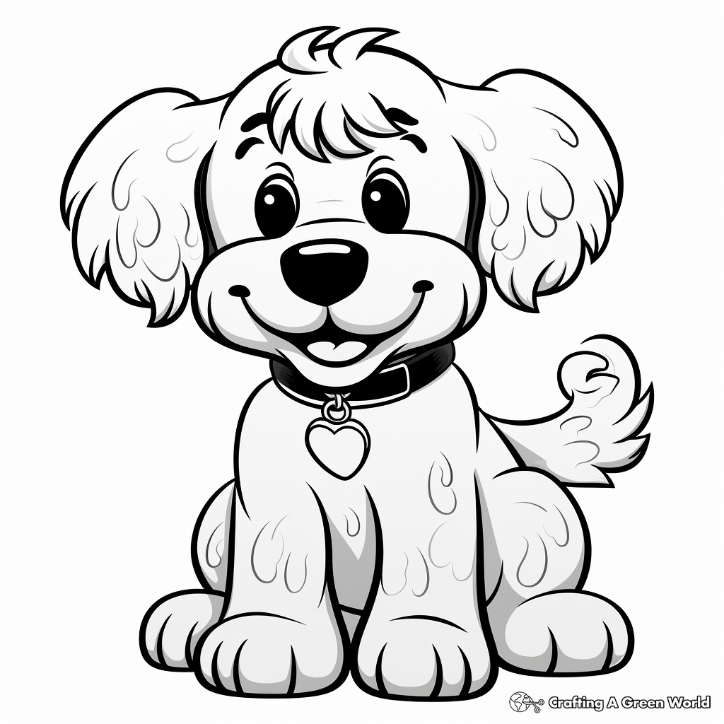 Poodle coloring pages