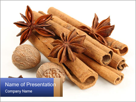 Cinnamon powerpoint template backgrounds google slides