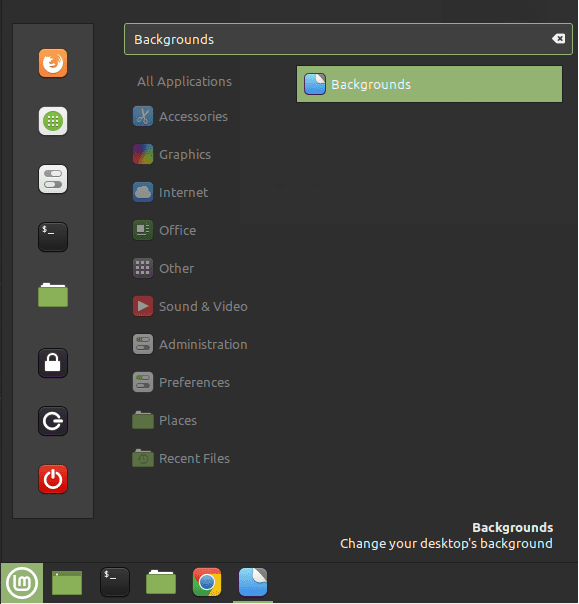 Linux mint how to configure a background slideshow