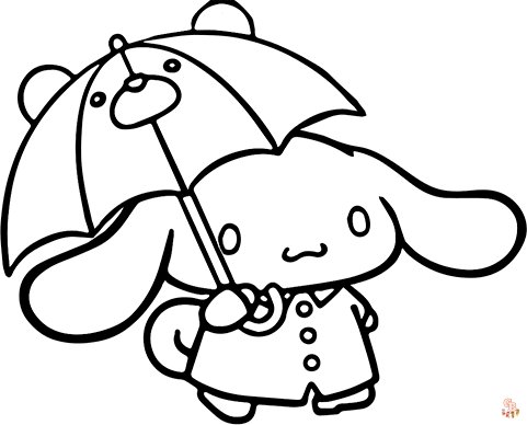 Cinnamoroll coloring pages printable and free