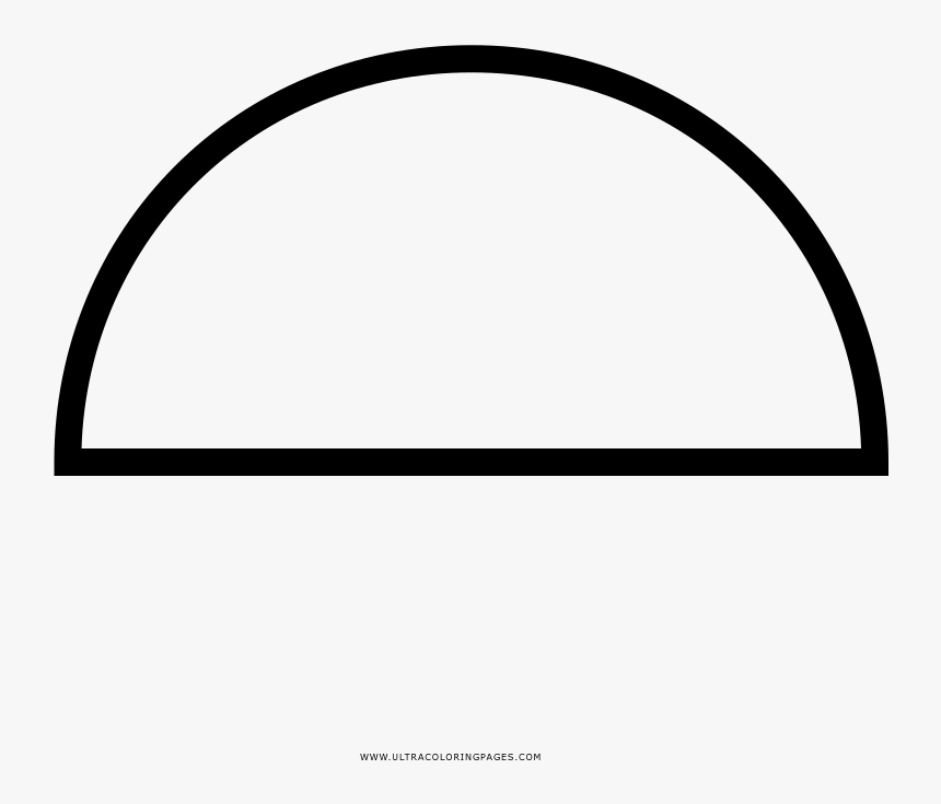 Semicircle coloring page