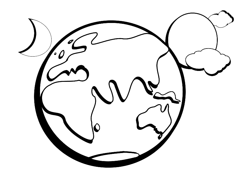 Earth coloring pages printable for free download