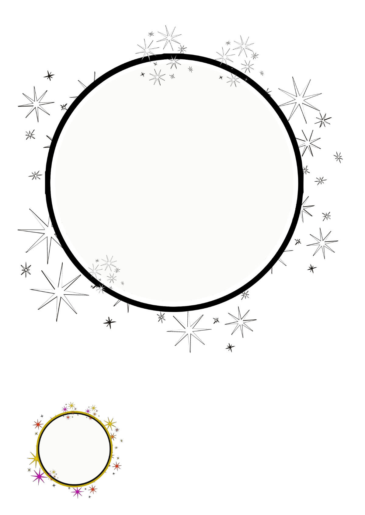 Free sparkle coloring page
