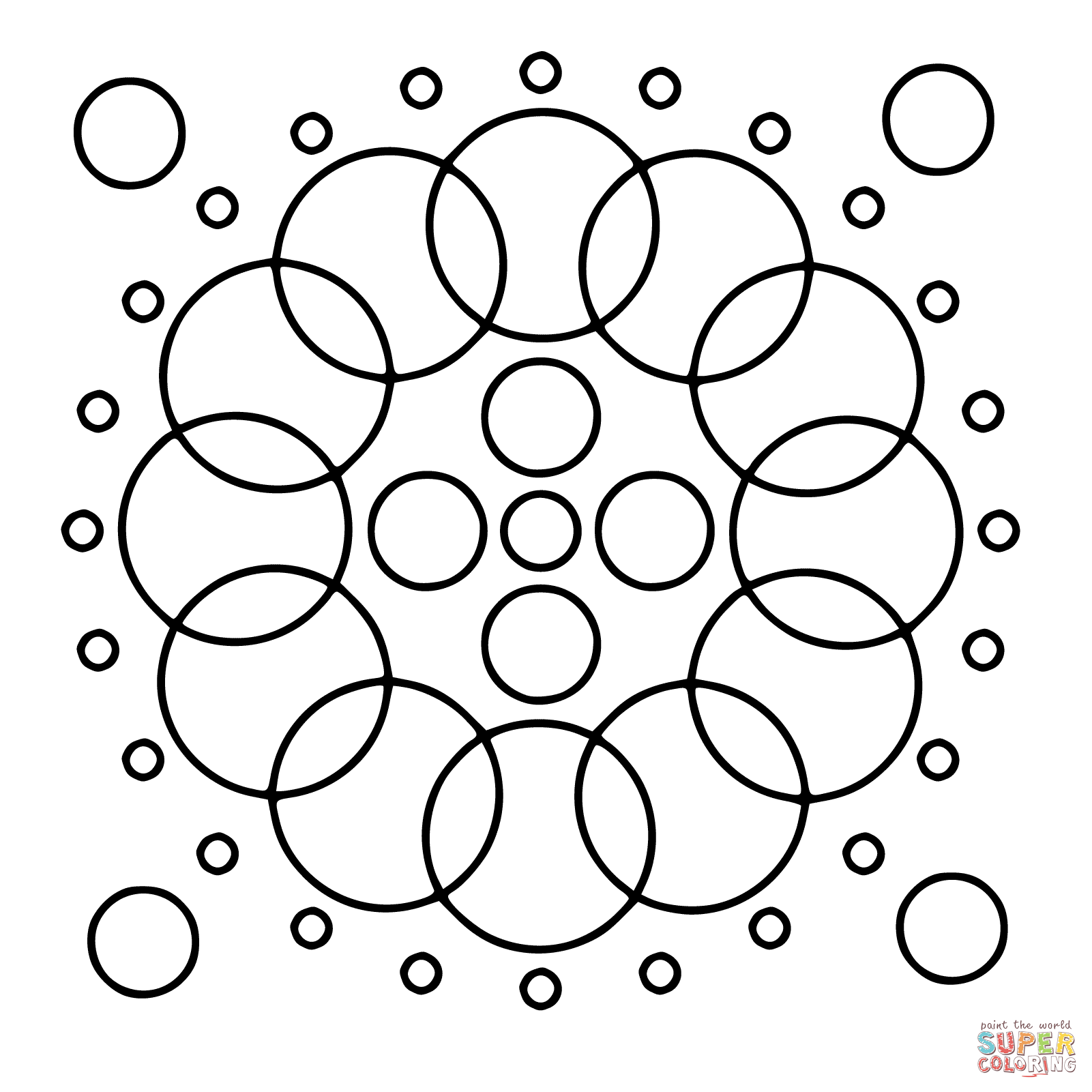 Circle mandala coloring page free printable coloring pages