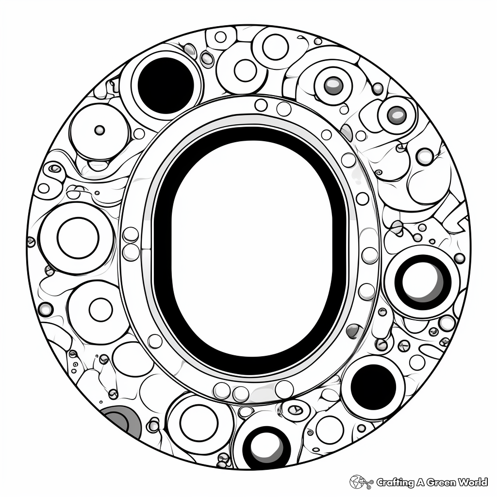 Letter o coloring pages