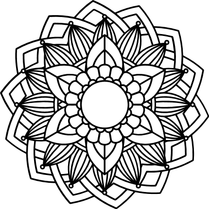 Mandala design decoration free svg file