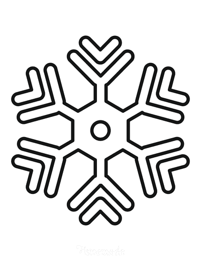 Best snowflake coloring pages free snowflake templates