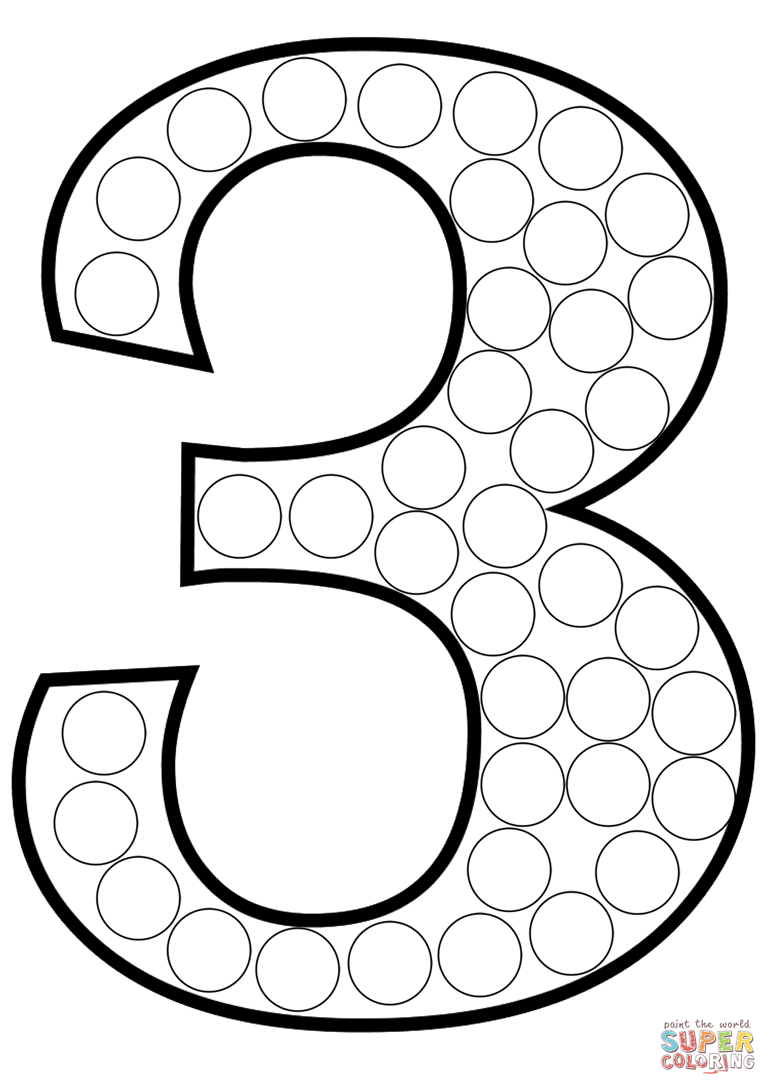 Number dot art coloring page free printable coloring pages