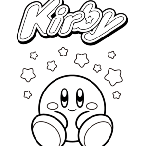 Kirby coloring pages printable for free download