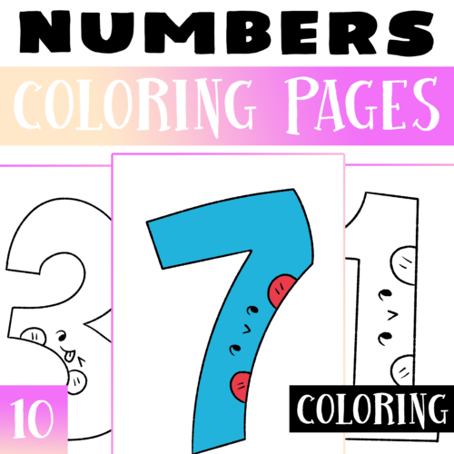 Numbers to coloring pages worksheet activities numbers morning work activity made by teachers