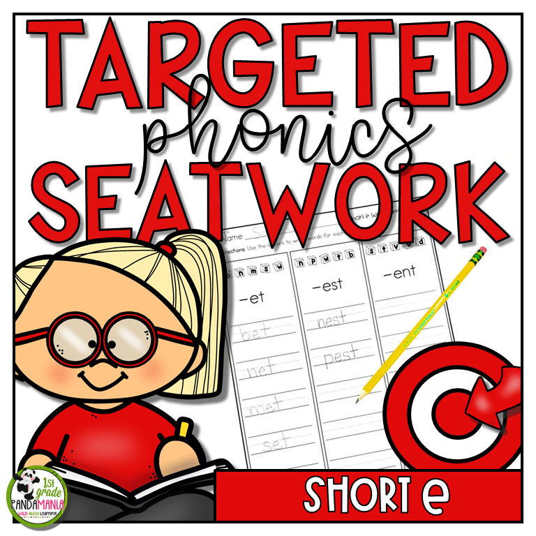 Short vowel worksheets phonics activities bundle