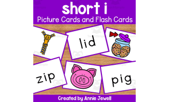 Find and color short vowel sounds by teach simple