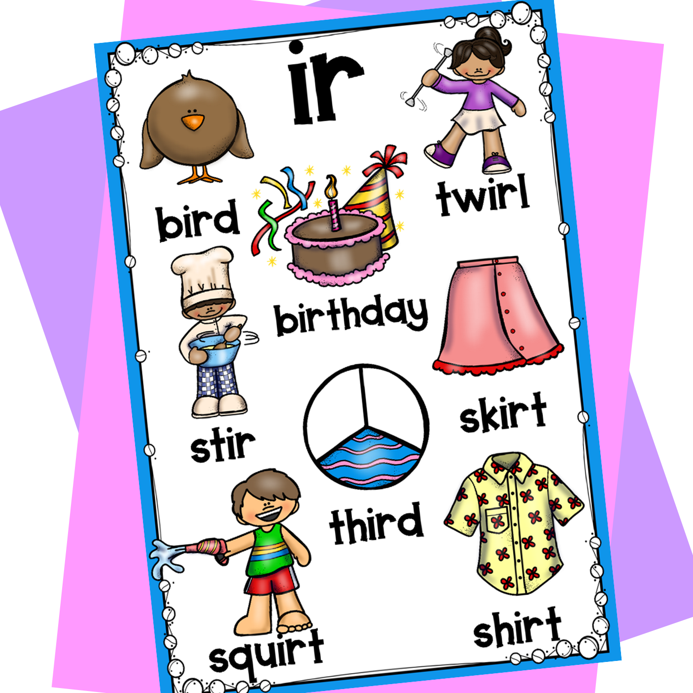 R controlled vowels worksheets ir made by teachers