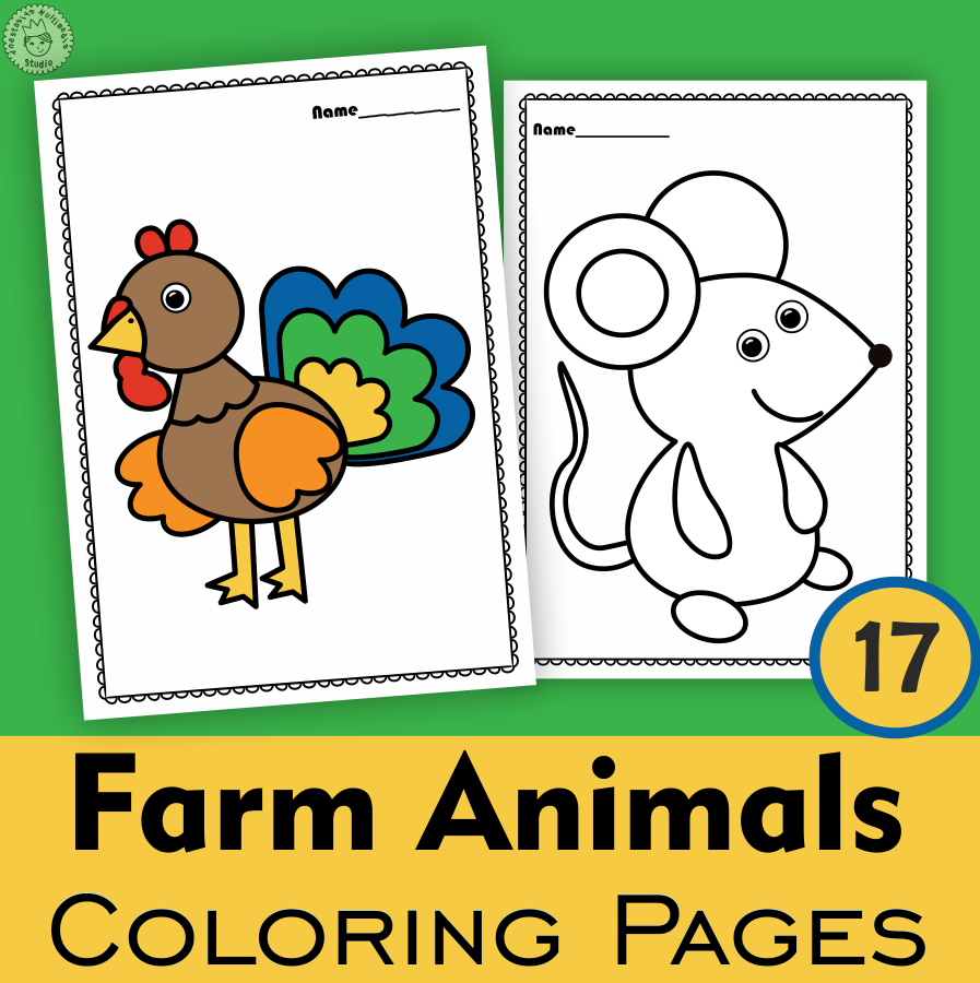 Farm animals coloring pages