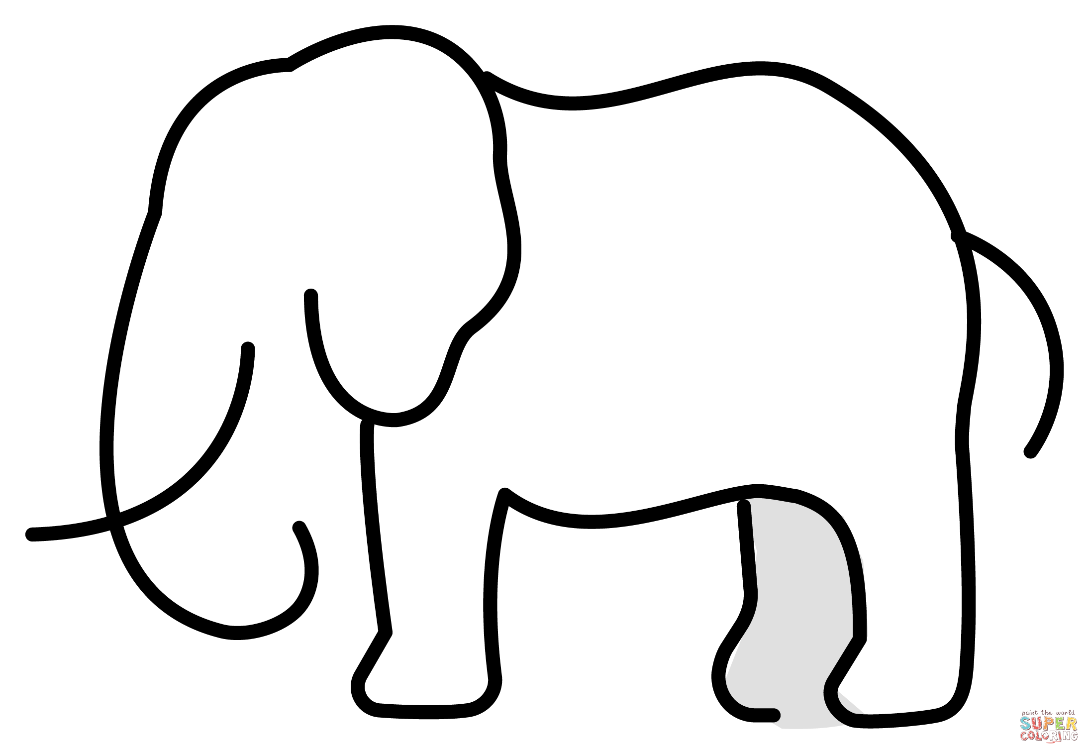 Elephant emoji coloring page free printable coloring pages