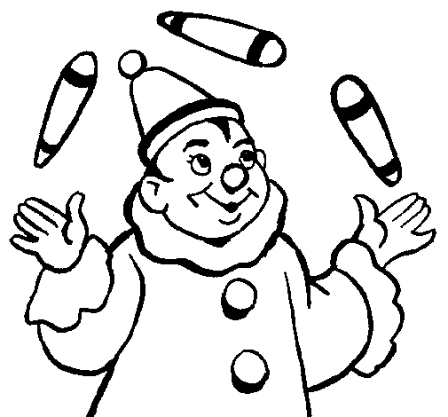 Juggler coloring page