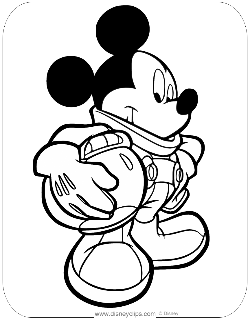 Mickey mouse coloring pages occupations