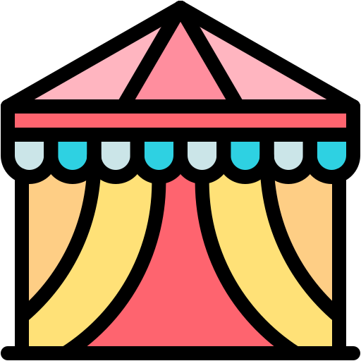 Circus tent generic color lineal