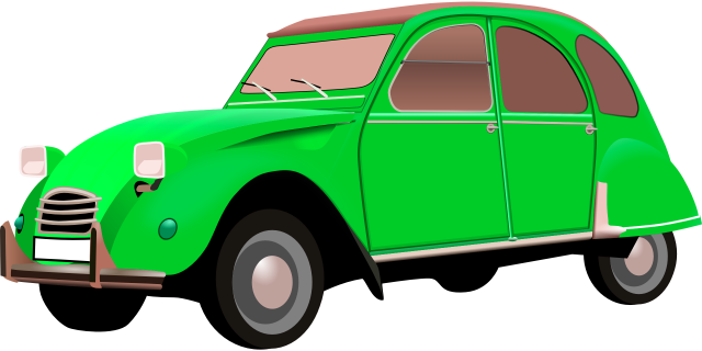 Green car d print model in other