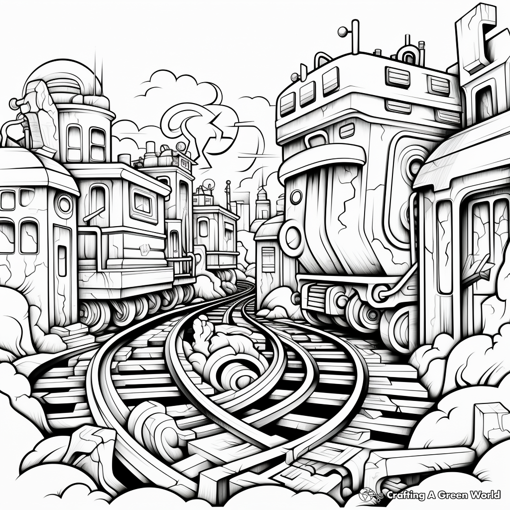 Graffiti coloring pages