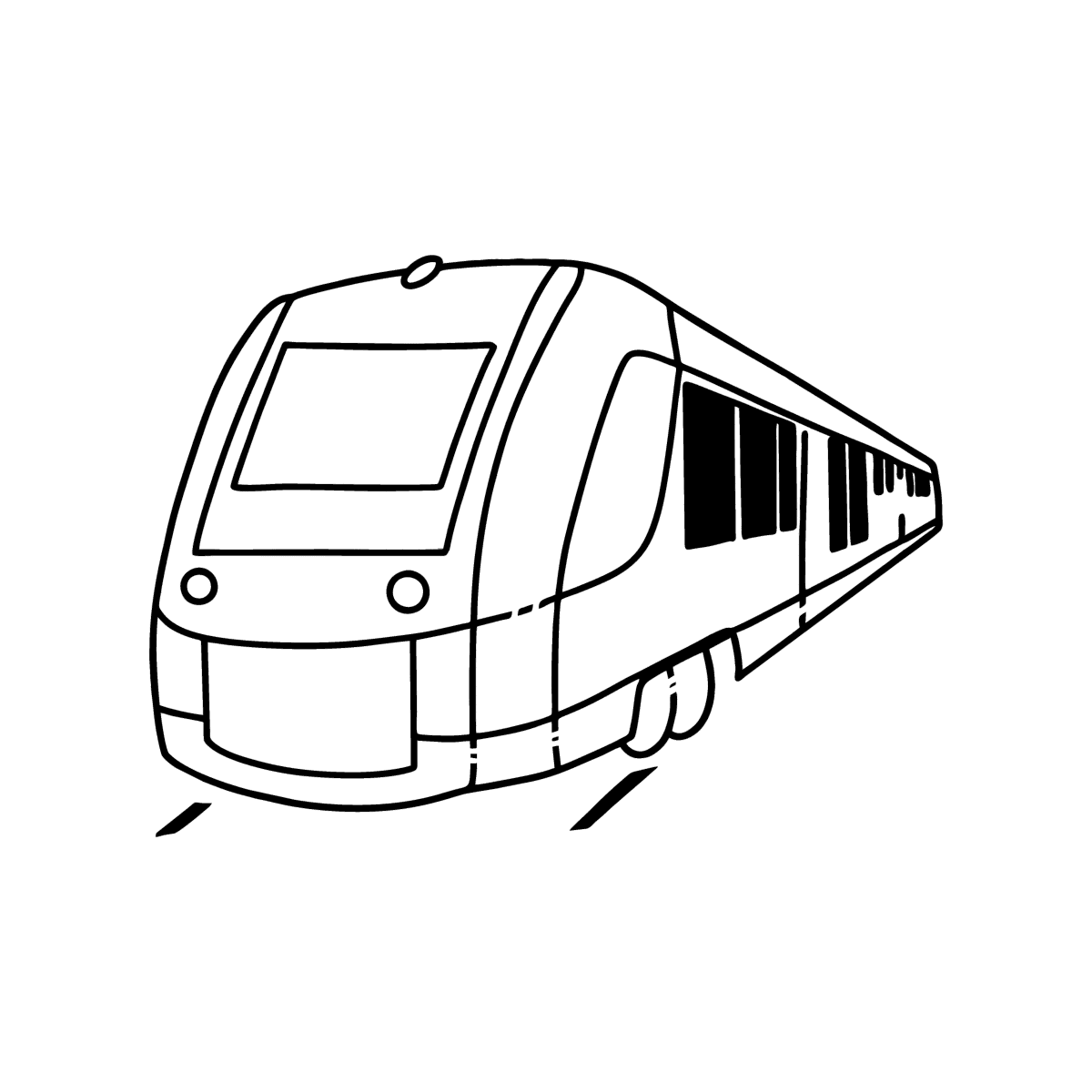 City train coloring page