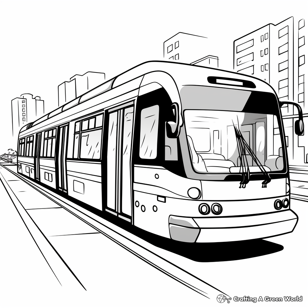 Bus coloring pages