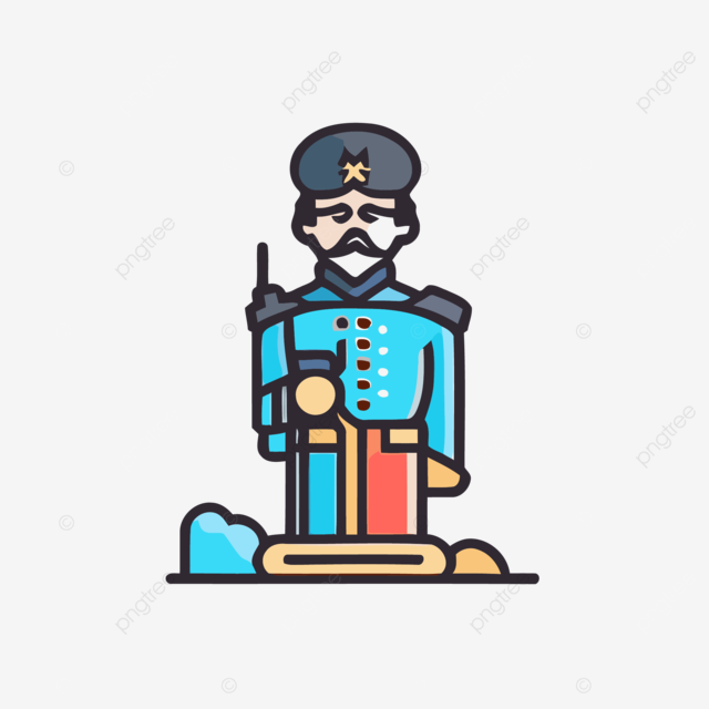 Soldier character pattern illustration vector a lineal icon depicting civil war soldier on white background vector illustration by flat icon and dribbble png and vector with transparent background for free download