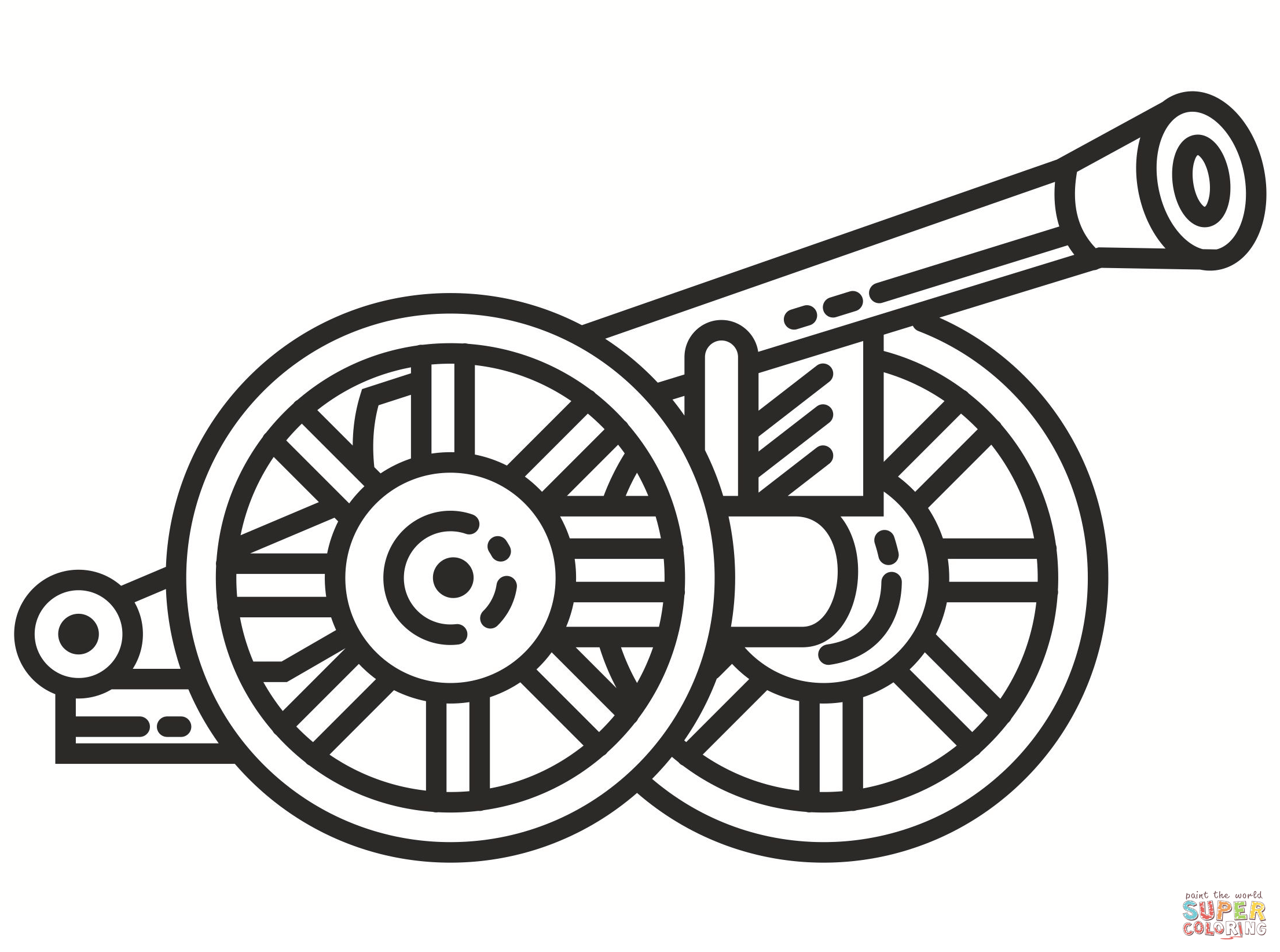 Civil war cannon coloring page free printable coloring pages