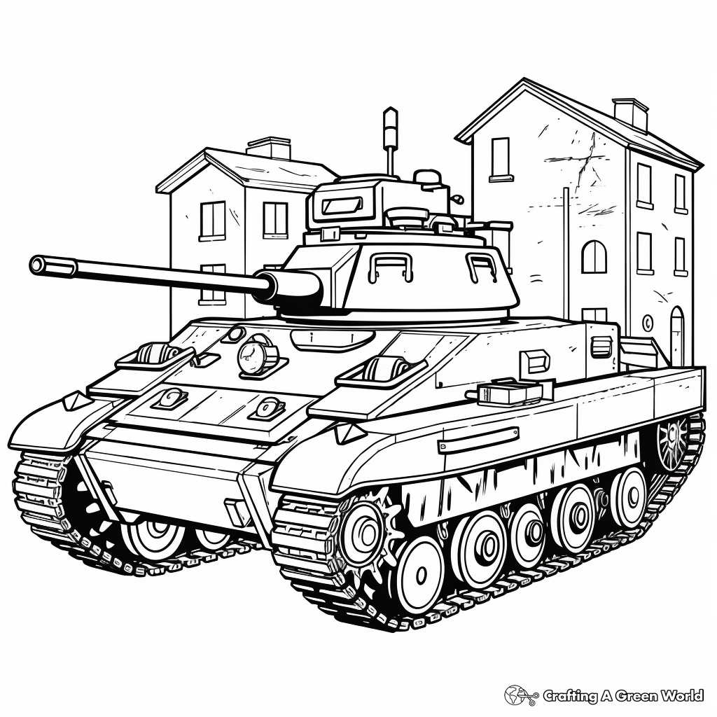 Tank coloring pages