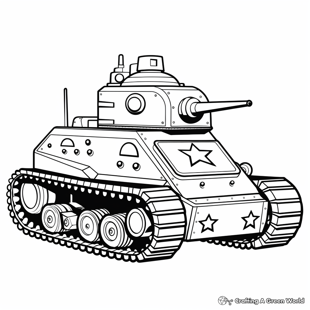 Tank coloring pages