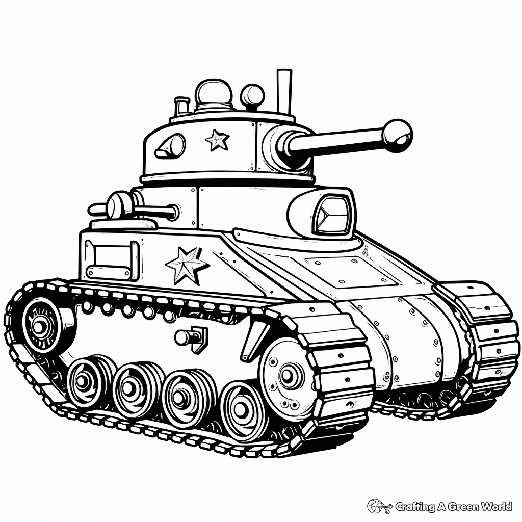 Tank coloring pages