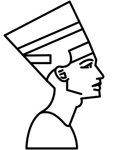 Nefertiti coloring page free printable coloring pages