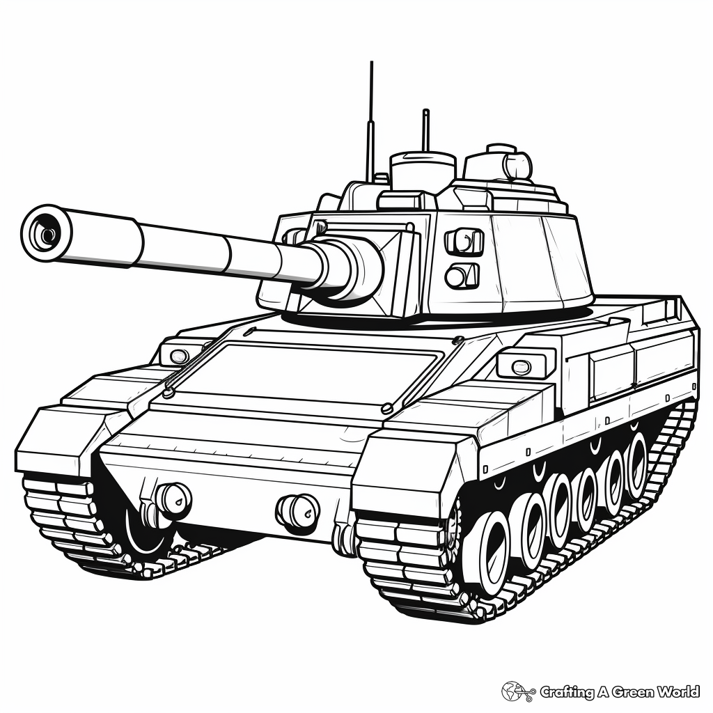 Tank coloring pages