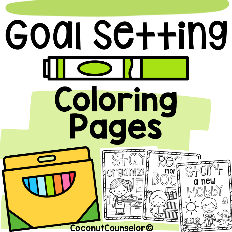 Goal setting coloring pages